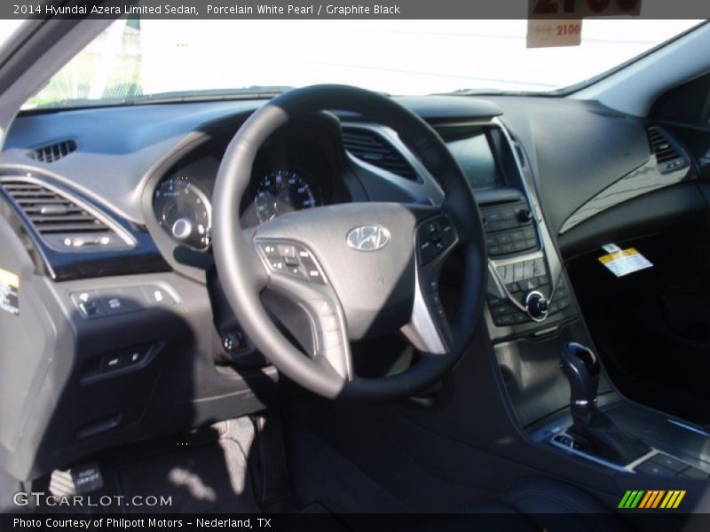 Porcelain White Pearl / Graphite Black 2014 Hyundai Azera Limited Sedan