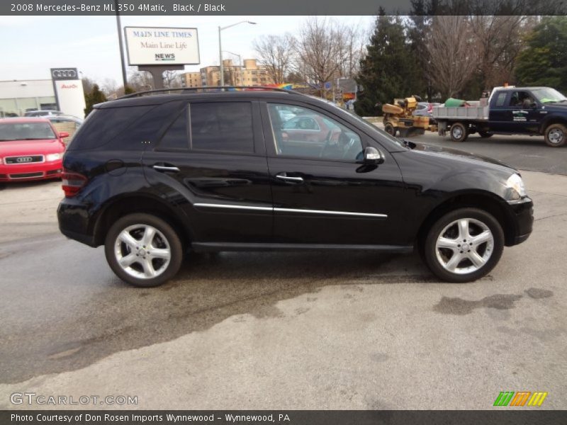 Black / Black 2008 Mercedes-Benz ML 350 4Matic