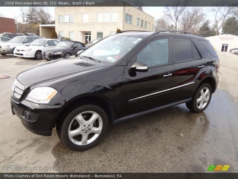 Black / Black 2008 Mercedes-Benz ML 350 4Matic