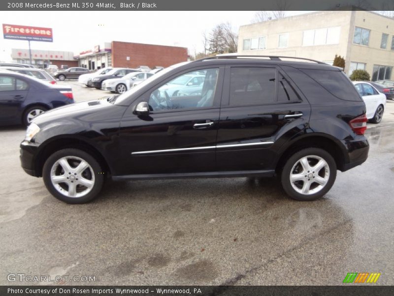 Black / Black 2008 Mercedes-Benz ML 350 4Matic