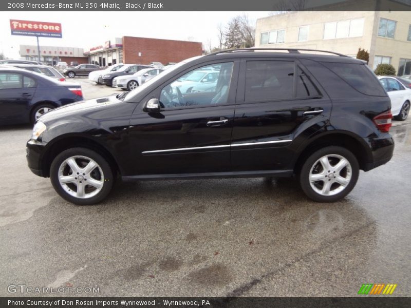 Black / Black 2008 Mercedes-Benz ML 350 4Matic
