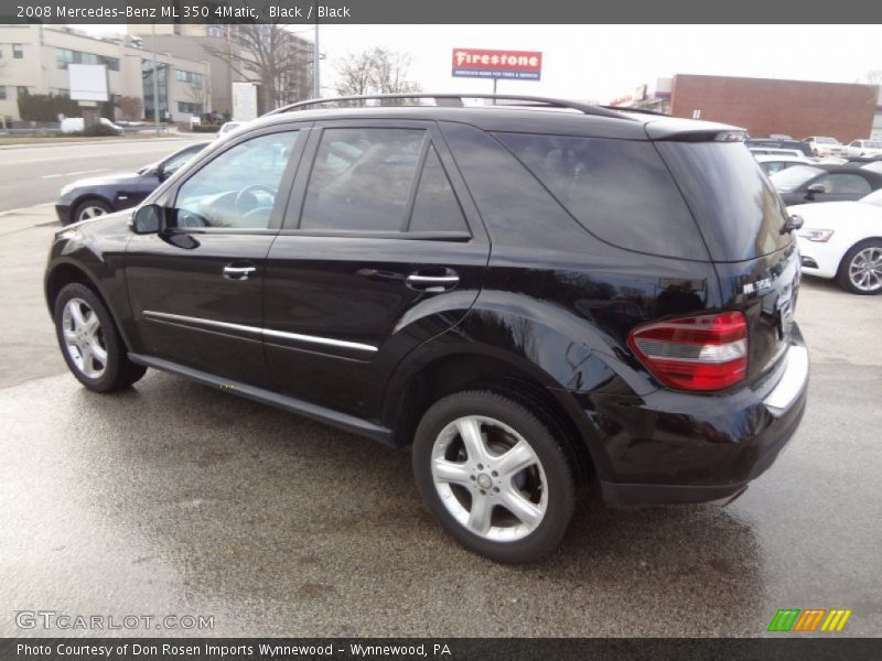 Black / Black 2008 Mercedes-Benz ML 350 4Matic