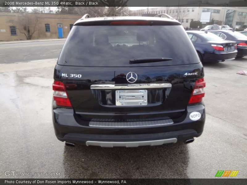 Black / Black 2008 Mercedes-Benz ML 350 4Matic