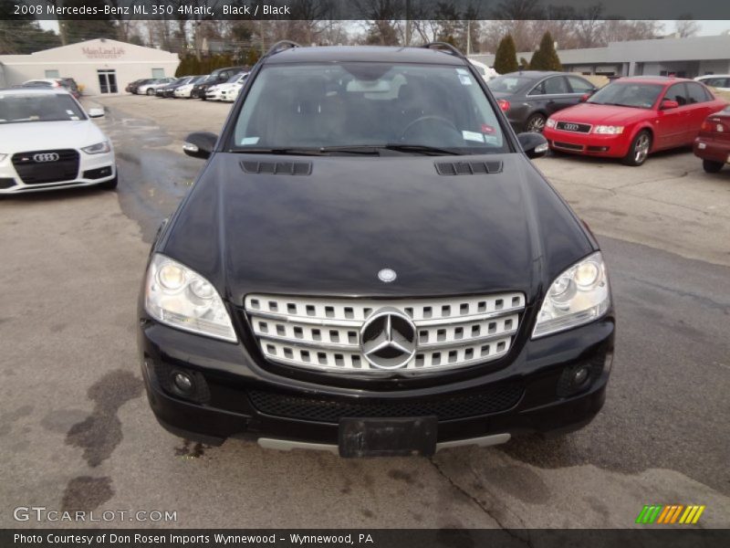 Black / Black 2008 Mercedes-Benz ML 350 4Matic