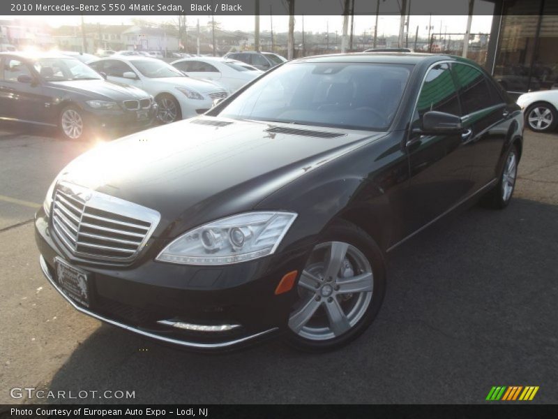 Black / Black 2010 Mercedes-Benz S 550 4Matic Sedan