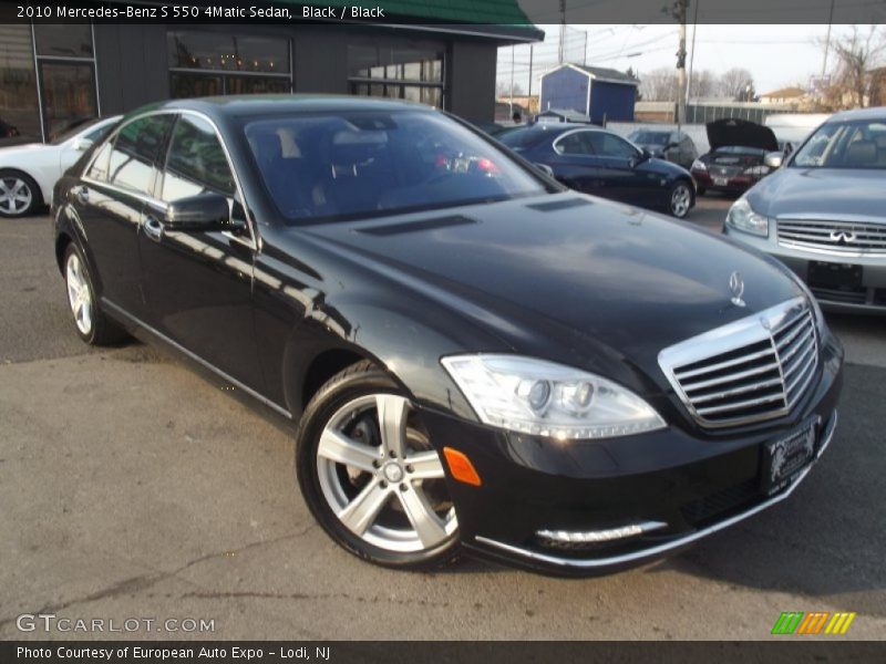 Black / Black 2010 Mercedes-Benz S 550 4Matic Sedan