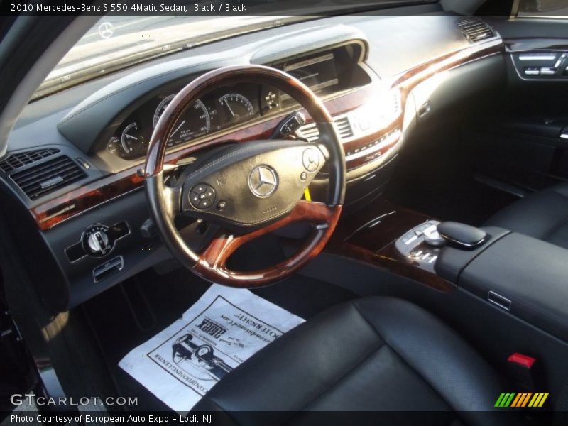 Black / Black 2010 Mercedes-Benz S 550 4Matic Sedan