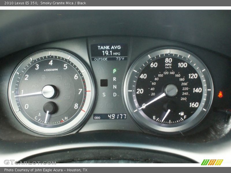Smoky Granite Mica / Black 2010 Lexus ES 350