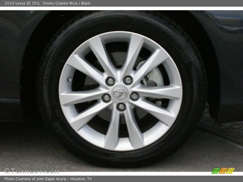 Smoky Granite Mica / Black 2010 Lexus ES 350