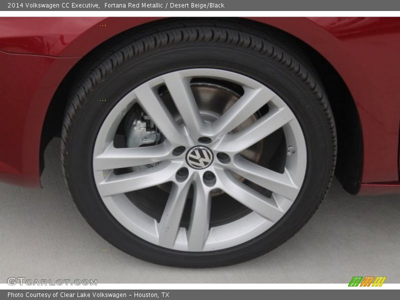 Fortana Red Metallic / Desert Beige/Black 2014 Volkswagen CC Executive