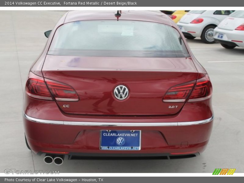 Fortana Red Metallic / Desert Beige/Black 2014 Volkswagen CC Executive
