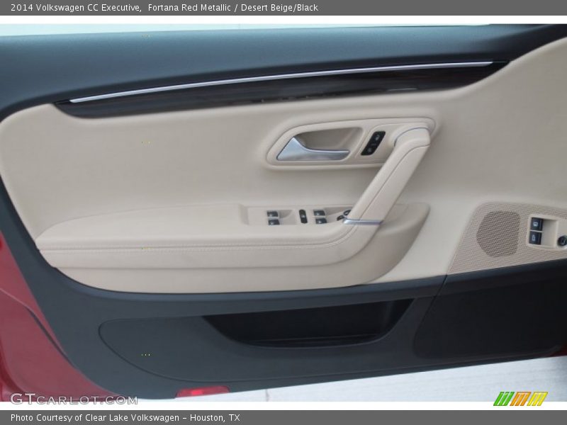 Fortana Red Metallic / Desert Beige/Black 2014 Volkswagen CC Executive