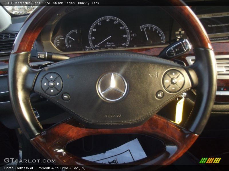 Black / Black 2010 Mercedes-Benz S 550 4Matic Sedan