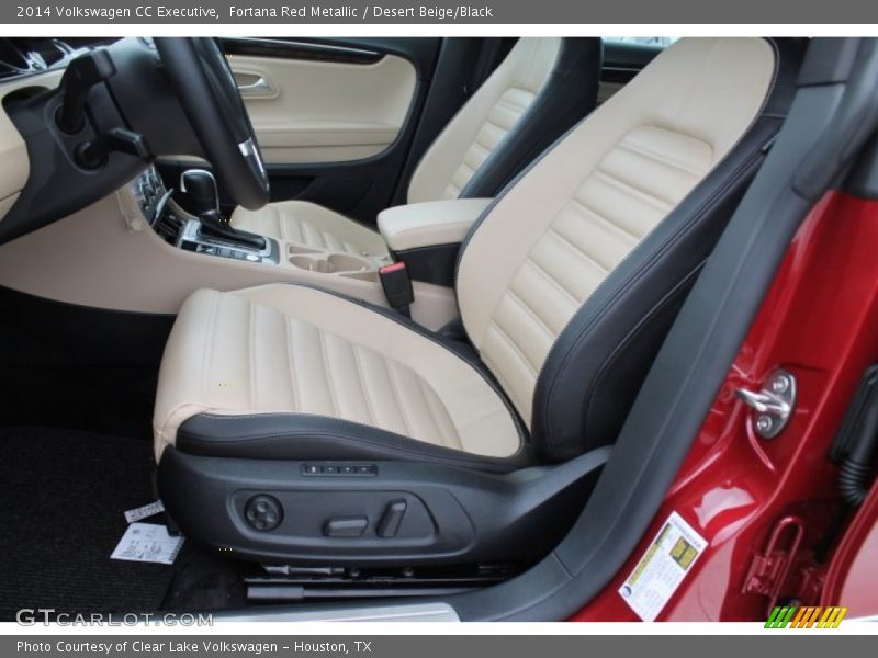 Fortana Red Metallic / Desert Beige/Black 2014 Volkswagen CC Executive