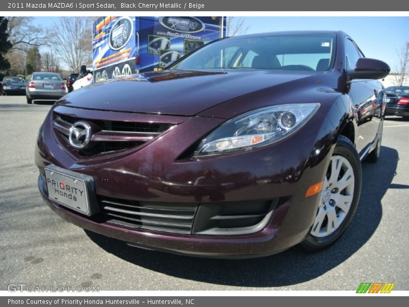 Black Cherry Metallic / Beige 2011 Mazda MAZDA6 i Sport Sedan