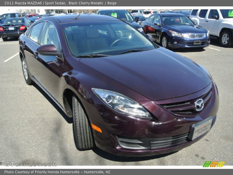 Black Cherry Metallic / Beige 2011 Mazda MAZDA6 i Sport Sedan