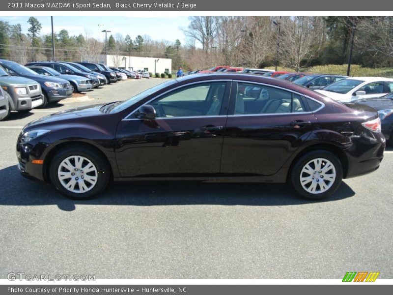 Black Cherry Metallic / Beige 2011 Mazda MAZDA6 i Sport Sedan