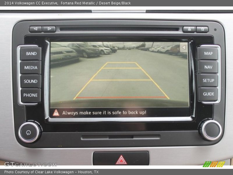 Fortana Red Metallic / Desert Beige/Black 2014 Volkswagen CC Executive