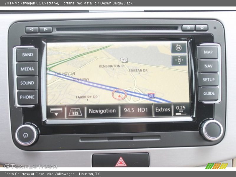 Fortana Red Metallic / Desert Beige/Black 2014 Volkswagen CC Executive