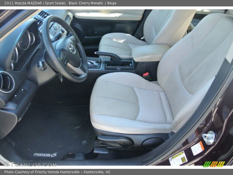 Black Cherry Metallic / Beige 2011 Mazda MAZDA6 i Sport Sedan
