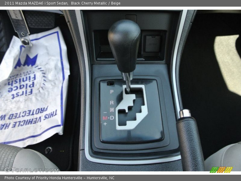 Black Cherry Metallic / Beige 2011 Mazda MAZDA6 i Sport Sedan