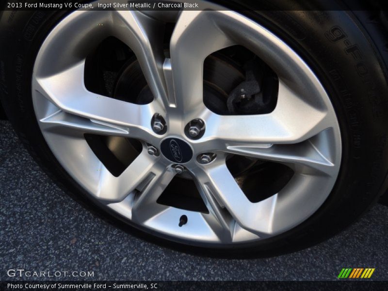 Ingot Silver Metallic / Charcoal Black 2013 Ford Mustang V6 Coupe
