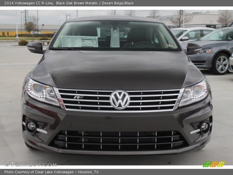 Black Oak Brown Metallic / Desert Beige/Black 2014 Volkswagen CC R-Line