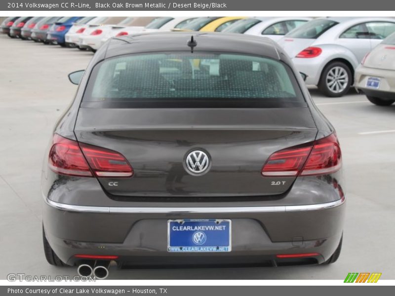 Black Oak Brown Metallic / Desert Beige/Black 2014 Volkswagen CC R-Line