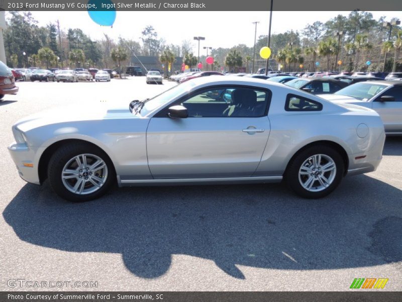 Ingot Silver Metallic / Charcoal Black 2013 Ford Mustang V6 Coupe