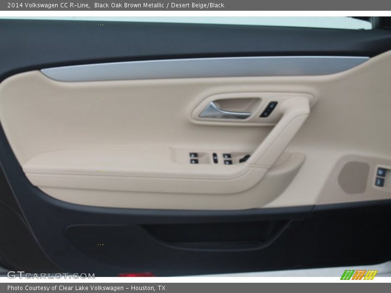 Black Oak Brown Metallic / Desert Beige/Black 2014 Volkswagen CC R-Line