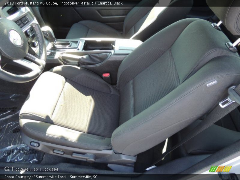 Ingot Silver Metallic / Charcoal Black 2013 Ford Mustang V6 Coupe