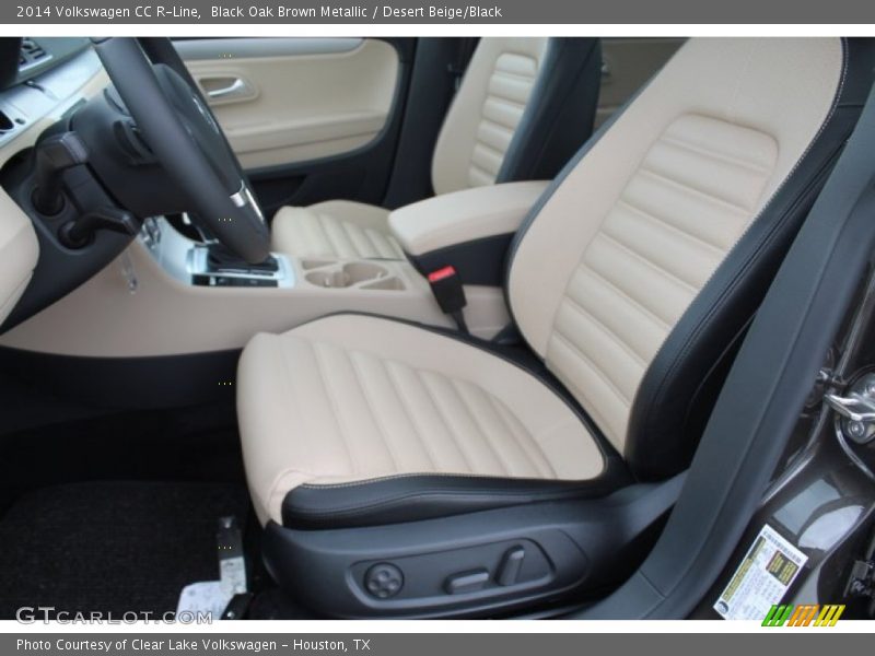 Black Oak Brown Metallic / Desert Beige/Black 2014 Volkswagen CC R-Line