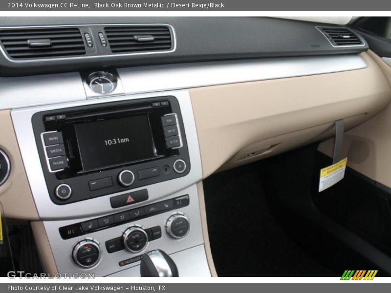 Black Oak Brown Metallic / Desert Beige/Black 2014 Volkswagen CC R-Line