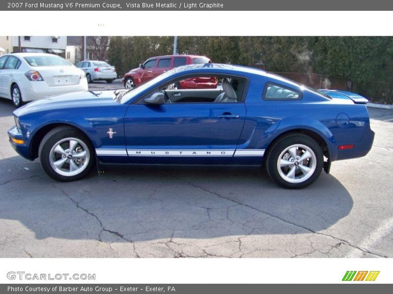 Vista Blue Metallic / Light Graphite 2007 Ford Mustang V6 Premium Coupe
