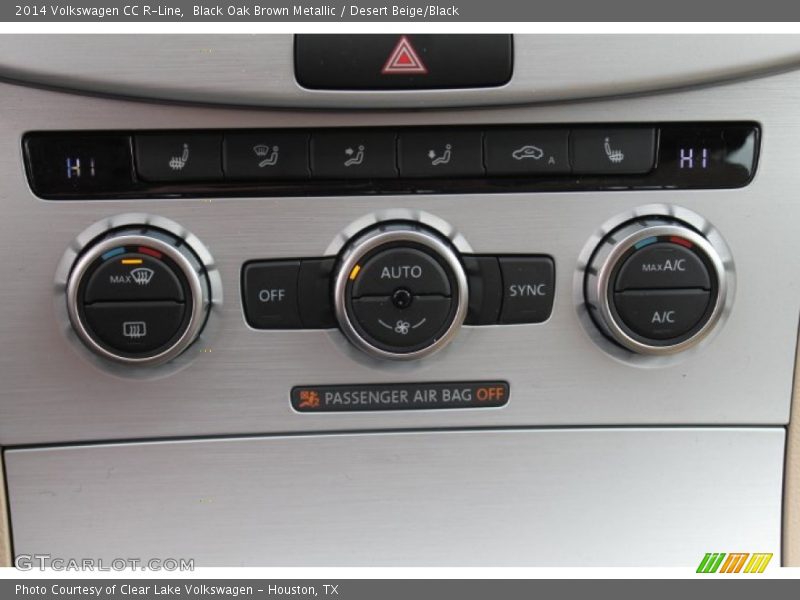 Black Oak Brown Metallic / Desert Beige/Black 2014 Volkswagen CC R-Line