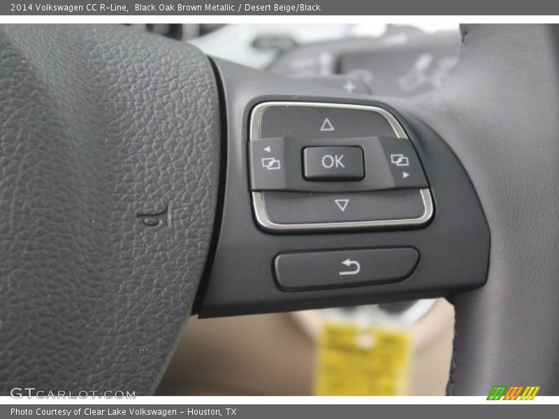 Black Oak Brown Metallic / Desert Beige/Black 2014 Volkswagen CC R-Line