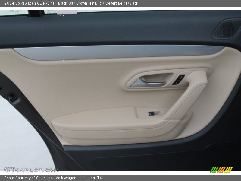 Black Oak Brown Metallic / Desert Beige/Black 2014 Volkswagen CC R-Line