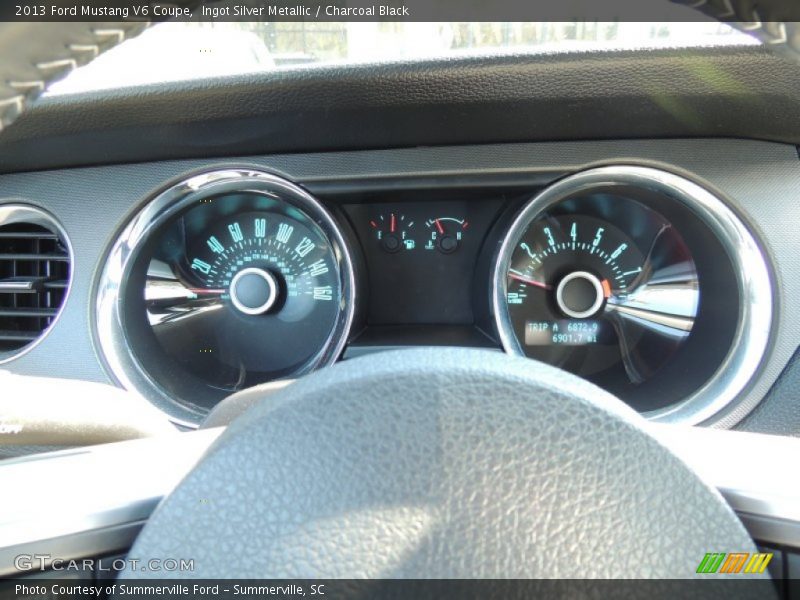 Ingot Silver Metallic / Charcoal Black 2013 Ford Mustang V6 Coupe