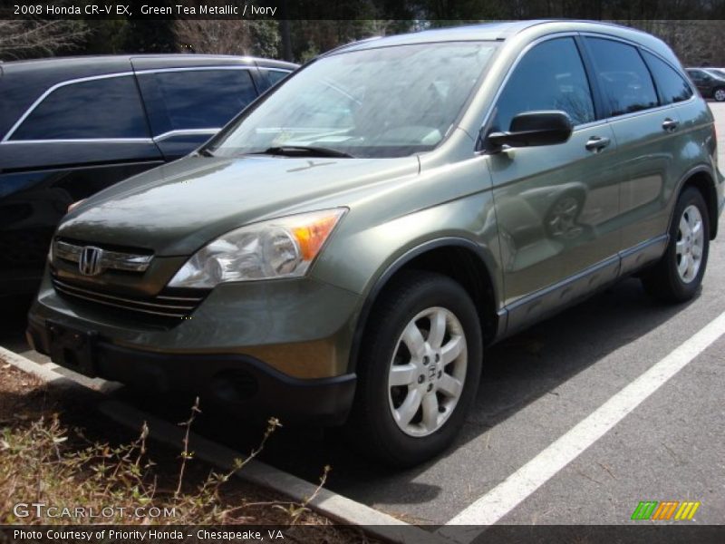 Green Tea Metallic / Ivory 2008 Honda CR-V EX