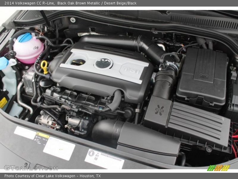 Black Oak Brown Metallic / Desert Beige/Black 2014 Volkswagen CC R-Line