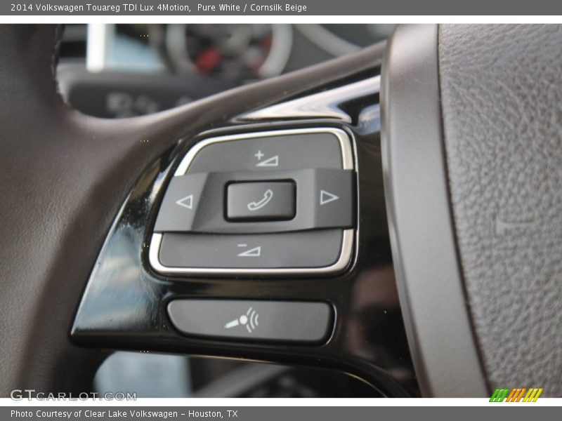 Pure White / Cornsilk Beige 2014 Volkswagen Touareg TDI Lux 4Motion