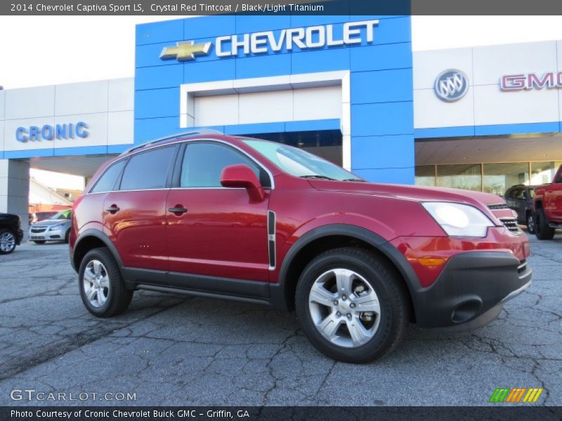 Crystal Red Tintcoat / Black/Light Titanium 2014 Chevrolet Captiva Sport LS