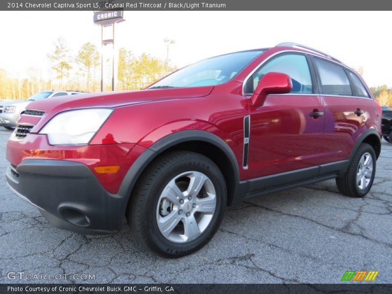 Crystal Red Tintcoat / Black/Light Titanium 2014 Chevrolet Captiva Sport LS