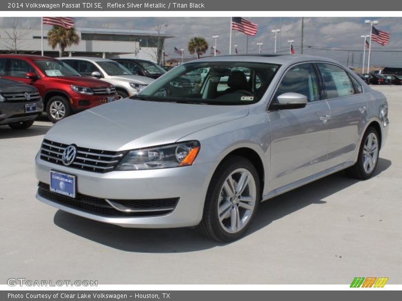 Reflex Silver Metallic / Titan Black 2014 Volkswagen Passat TDI SE