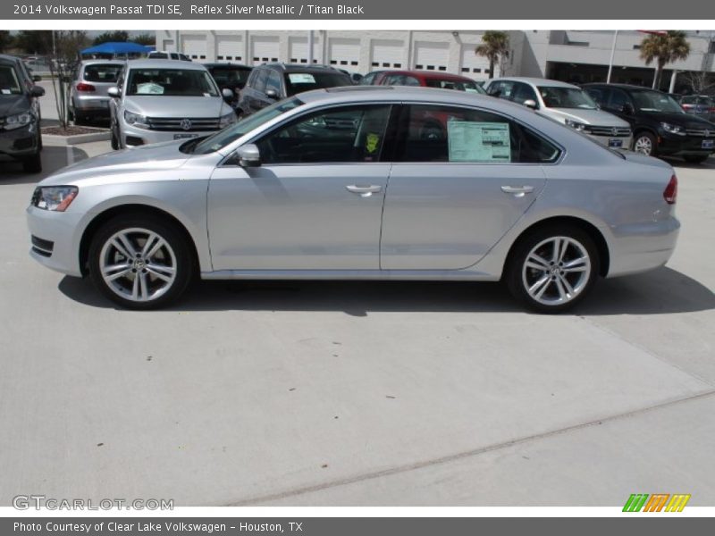 Reflex Silver Metallic / Titan Black 2014 Volkswagen Passat TDI SE