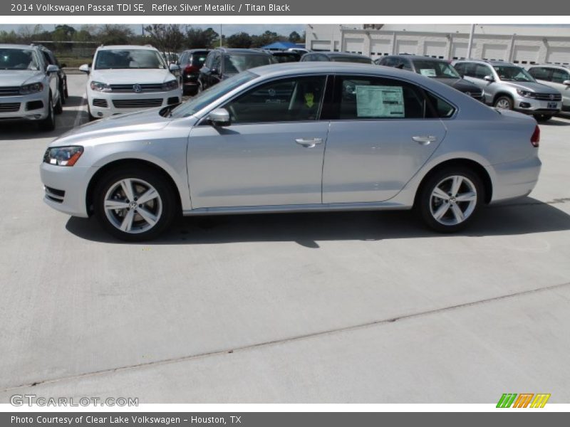 Reflex Silver Metallic / Titan Black 2014 Volkswagen Passat TDI SE