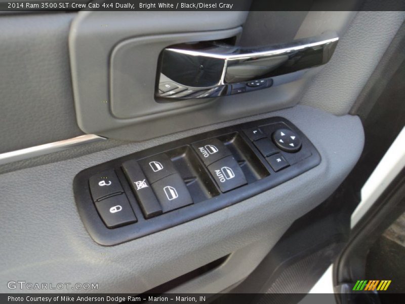 Bright White / Black/Diesel Gray 2014 Ram 3500 SLT Crew Cab 4x4 Dually