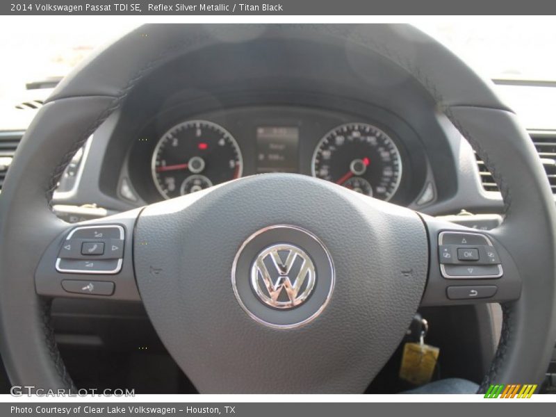 Reflex Silver Metallic / Titan Black 2014 Volkswagen Passat TDI SE