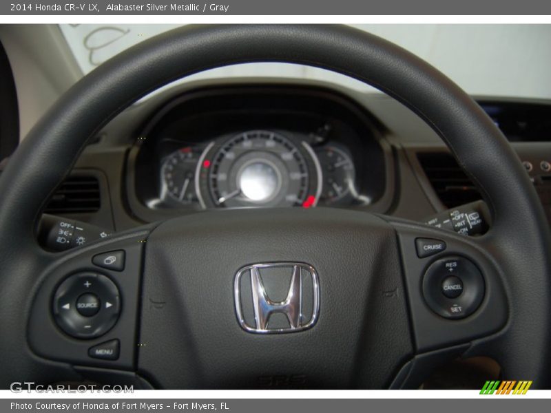 Alabaster Silver Metallic / Gray 2014 Honda CR-V LX