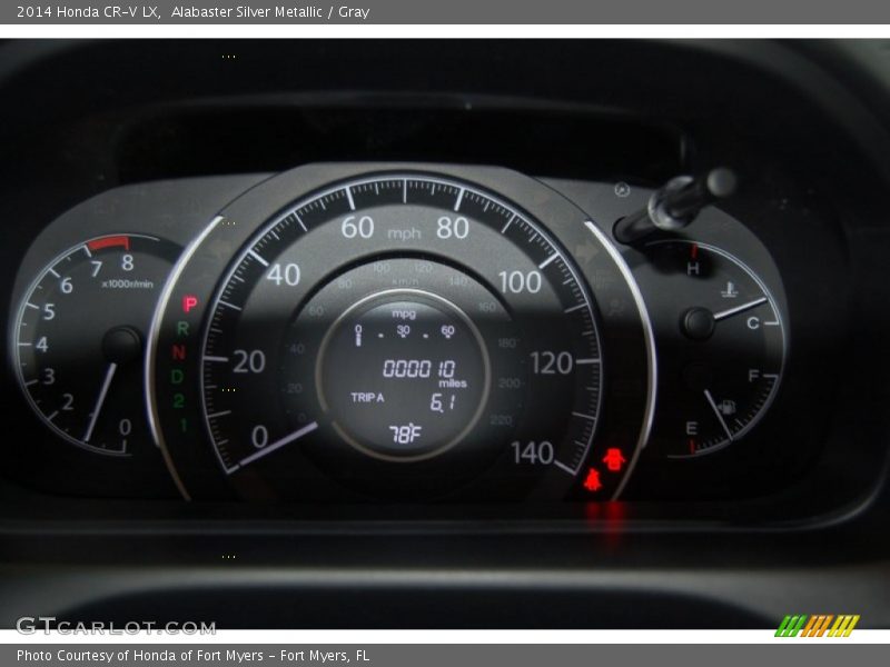 Alabaster Silver Metallic / Gray 2014 Honda CR-V LX